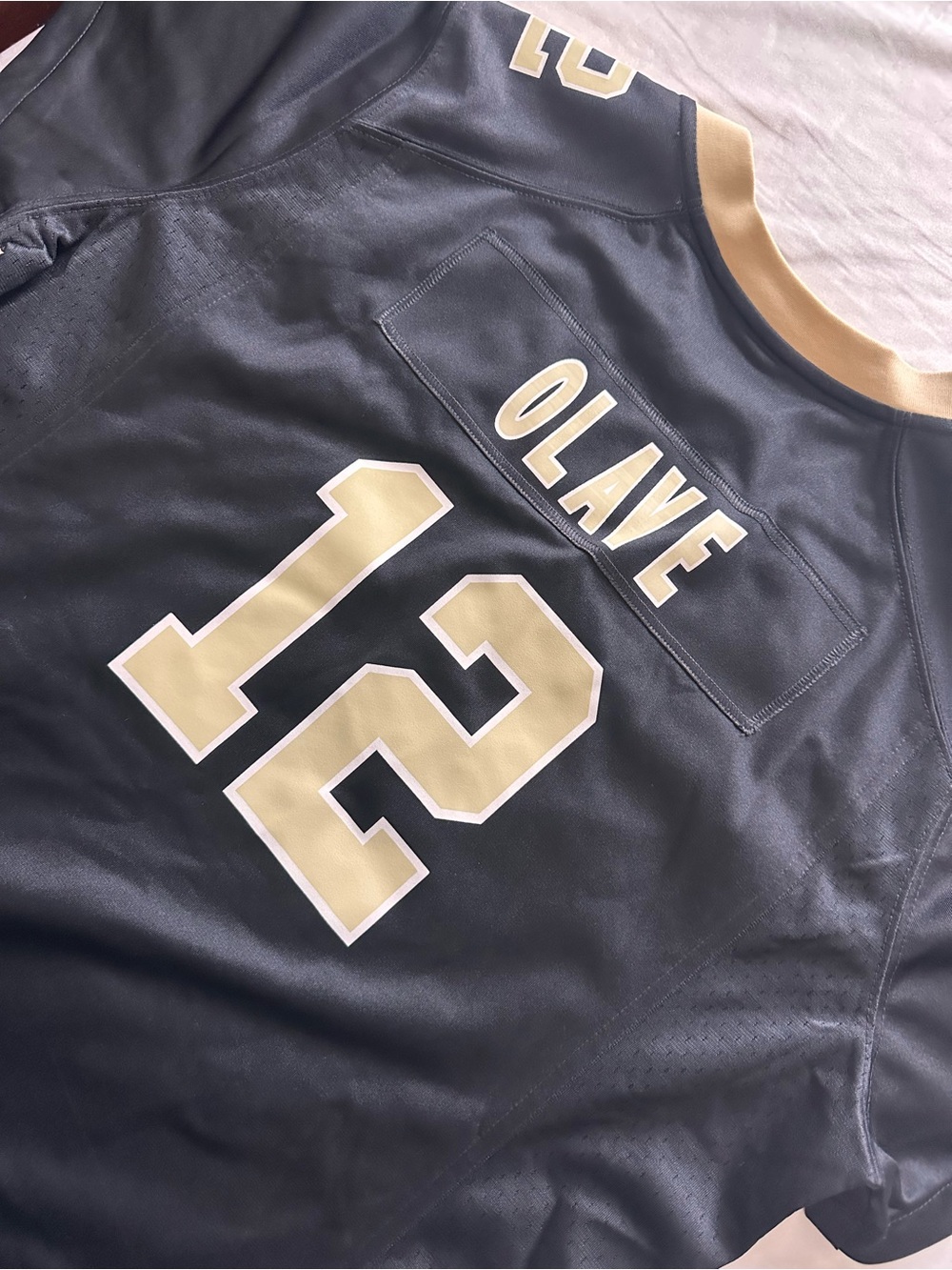 Nike New Orleans Saints Olave #12 NFL Jersey Black Gold XL Men's Football